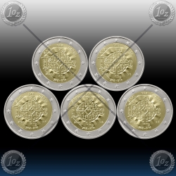5 x 2 EVRO NEMČIJA (A,D,F,G,J) 2023 "KARL" UNC